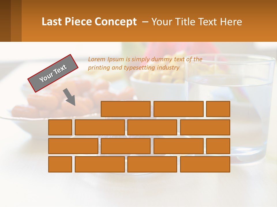 A Table Topped With A Bowl Of Fruit And A Glass Of Water PowerPoint Template