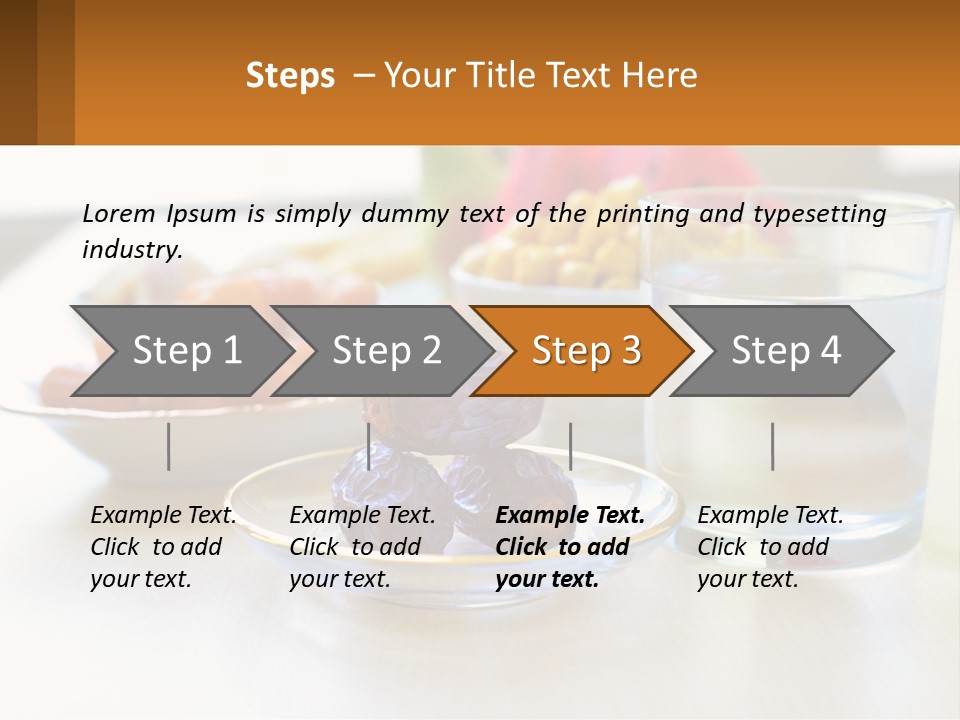 A Table Topped With A Bowl Of Fruit And A Glass Of Water PowerPoint Template