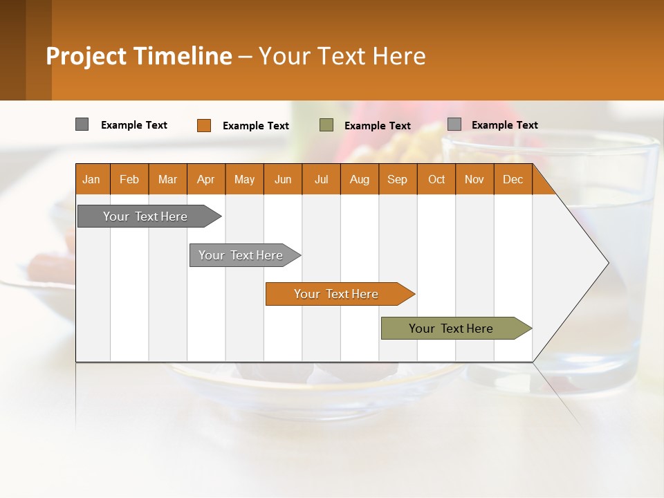 A Table Topped With A Bowl Of Fruit And A Glass Of Water PowerPoint Template