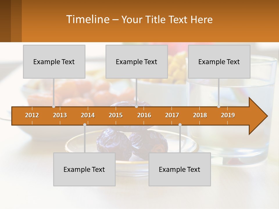 A Table Topped With A Bowl Of Fruit And A Glass Of Water PowerPoint Template