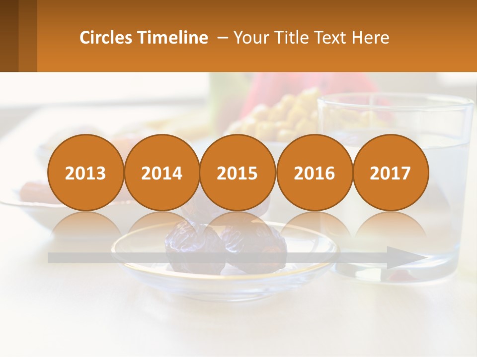 A Table Topped With A Bowl Of Fruit And A Glass Of Water PowerPoint Template