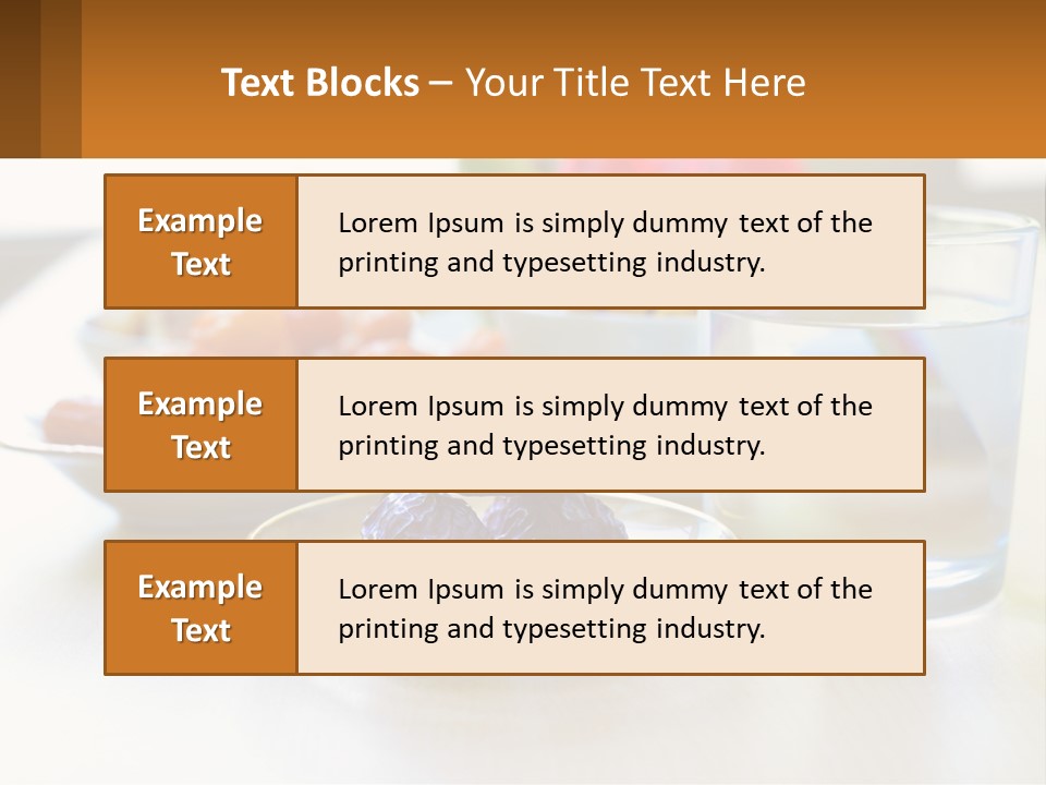 A Table Topped With A Bowl Of Fruit And A Glass Of Water PowerPoint Template