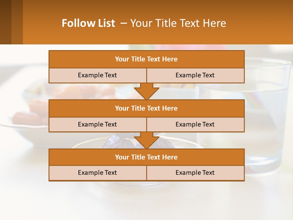 A Table Topped With A Bowl Of Fruit And A Glass Of Water PowerPoint Template