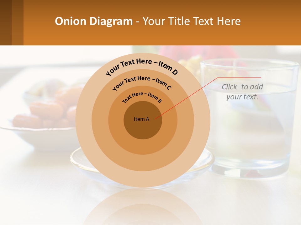 A Table Topped With A Bowl Of Fruit And A Glass Of Water PowerPoint Template