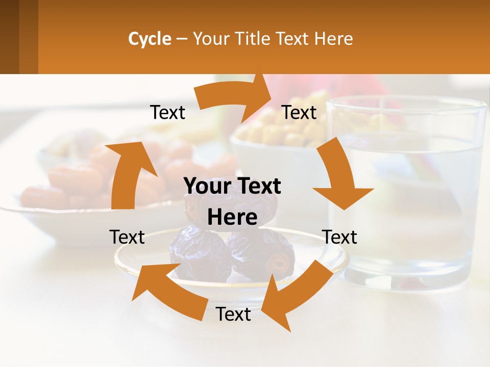 A Table Topped With A Bowl Of Fruit And A Glass Of Water PowerPoint Template