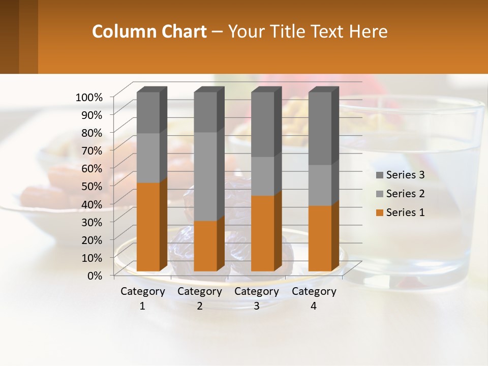 A Table Topped With A Bowl Of Fruit And A Glass Of Water PowerPoint Template