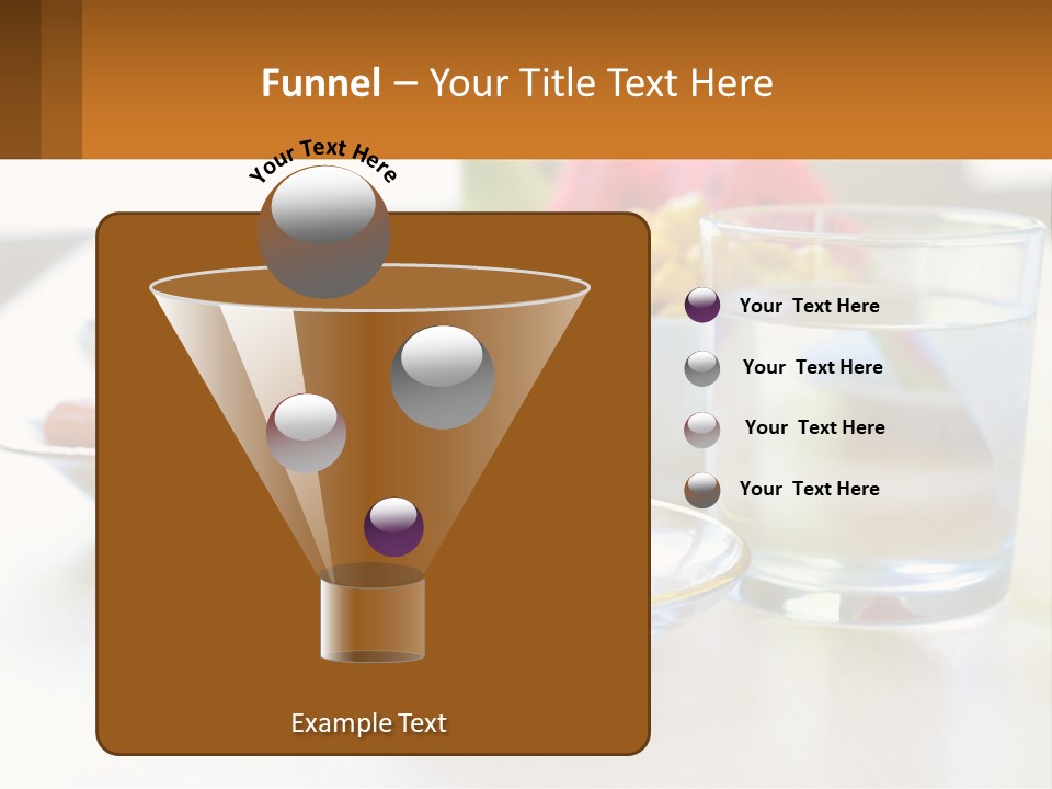 A Table Topped With A Bowl Of Fruit And A Glass Of Water PowerPoint Template