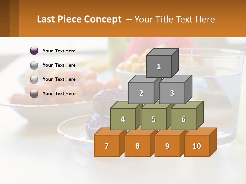 A Table Topped With A Bowl Of Fruit And A Glass Of Water PowerPoint Template