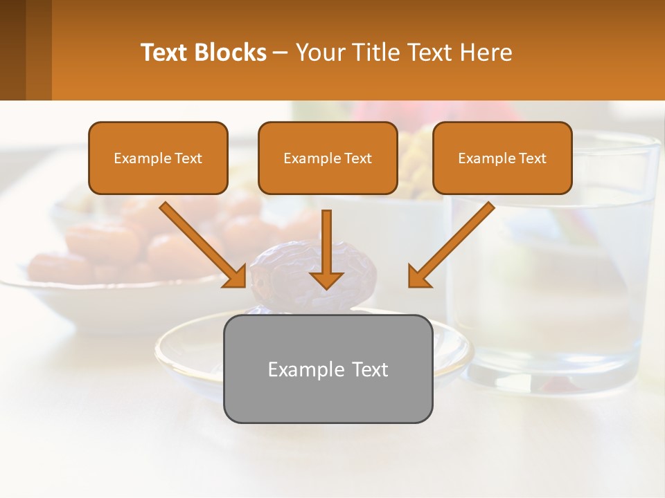 A Table Topped With A Bowl Of Fruit And A Glass Of Water PowerPoint Template