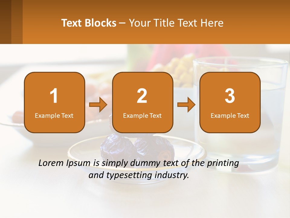 A Table Topped With A Bowl Of Fruit And A Glass Of Water PowerPoint Template