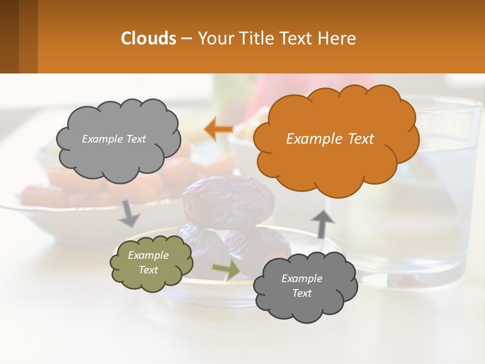 A Table Topped With A Bowl Of Fruit And A Glass Of Water PowerPoint Template