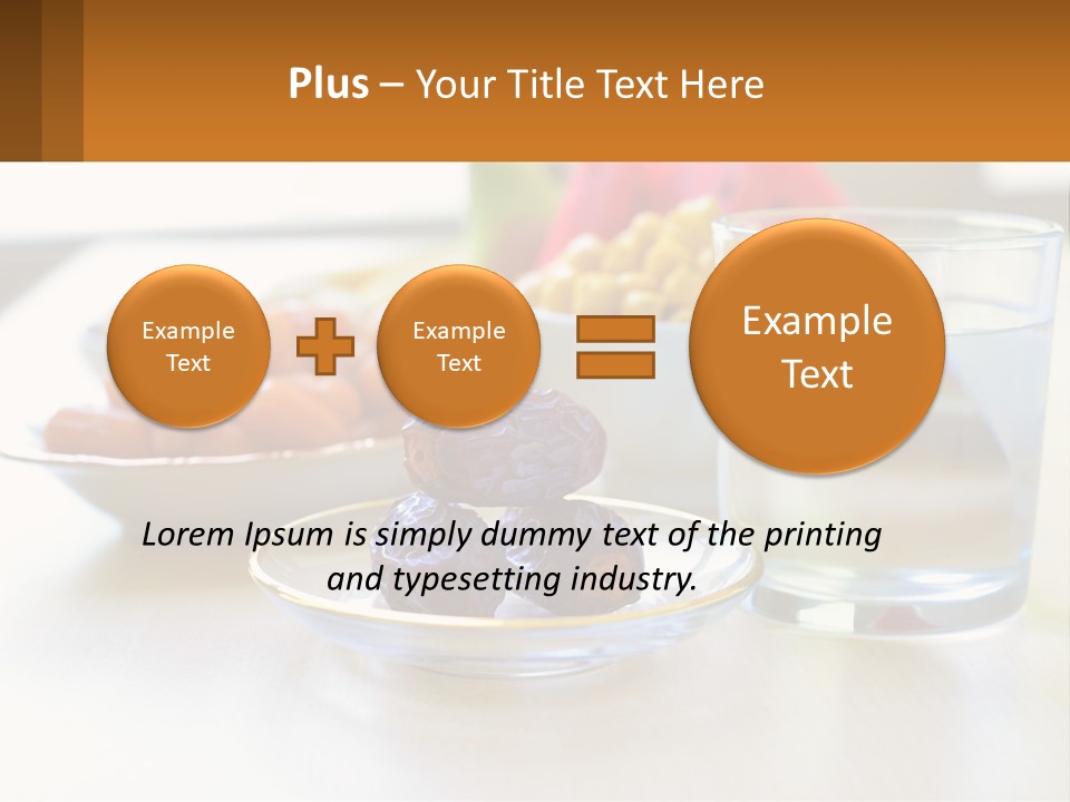 A Table Topped With A Bowl Of Fruit And A Glass Of Water PowerPoint Template