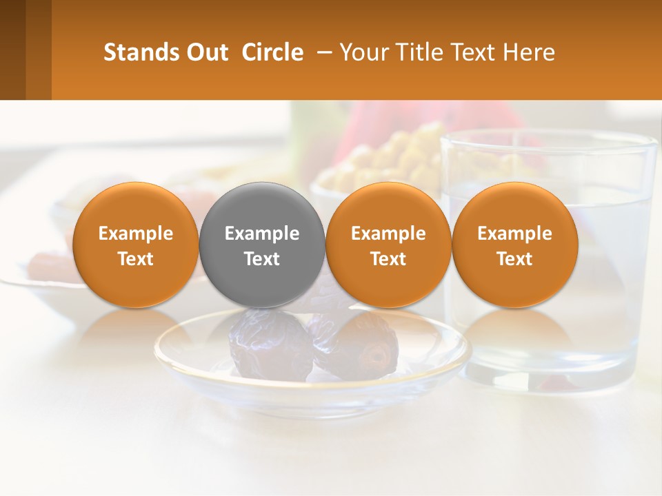 A Table Topped With A Bowl Of Fruit And A Glass Of Water PowerPoint Template
