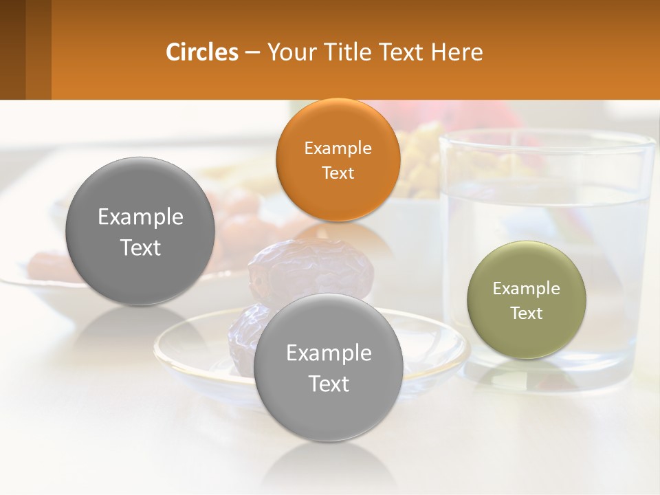 A Table Topped With A Bowl Of Fruit And A Glass Of Water PowerPoint Template