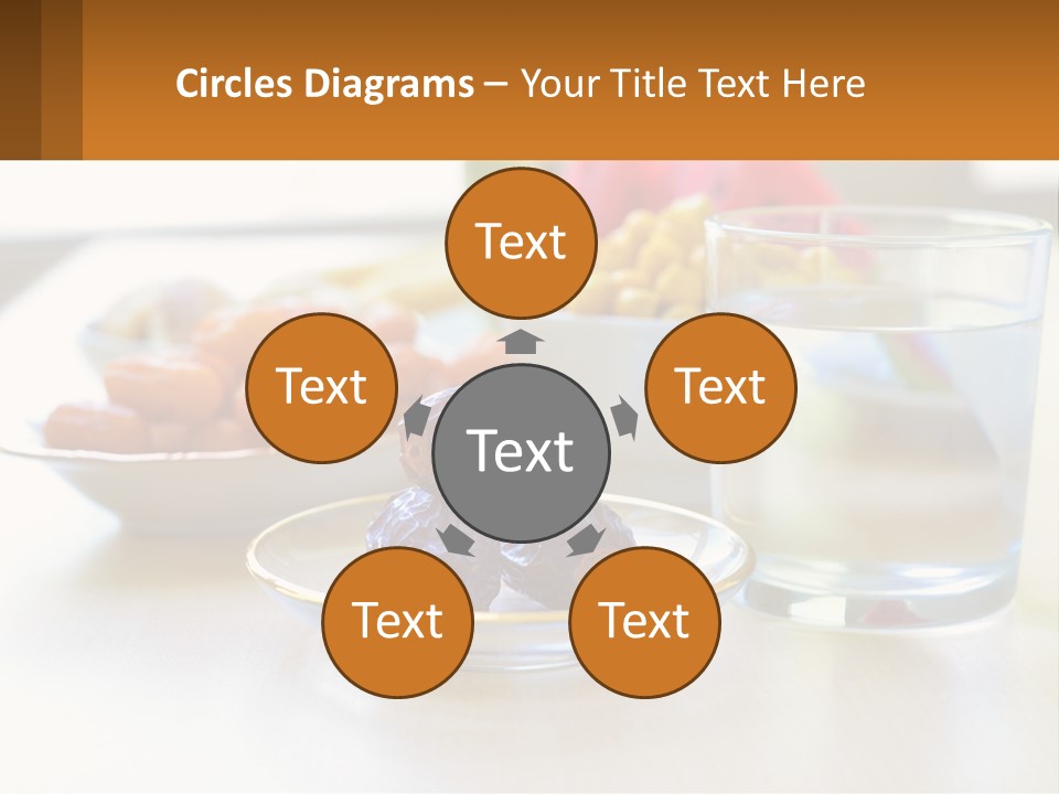 A Table Topped With A Bowl Of Fruit And A Glass Of Water PowerPoint Template