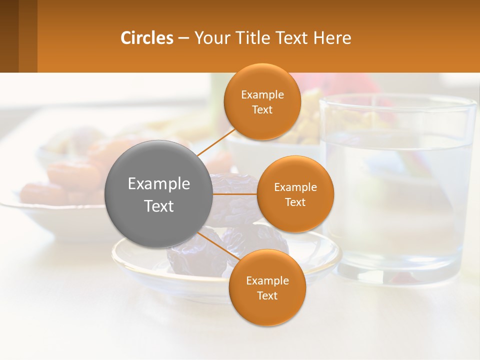 A Table Topped With A Bowl Of Fruit And A Glass Of Water PowerPoint Template