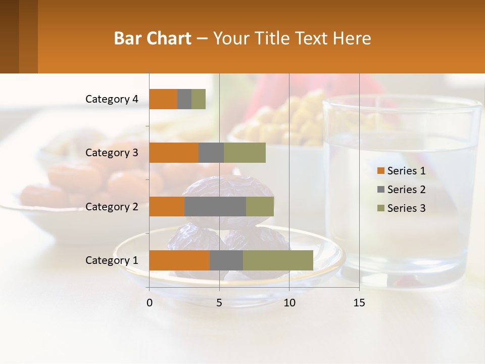 A Table Topped With A Bowl Of Fruit And A Glass Of Water PowerPoint Template