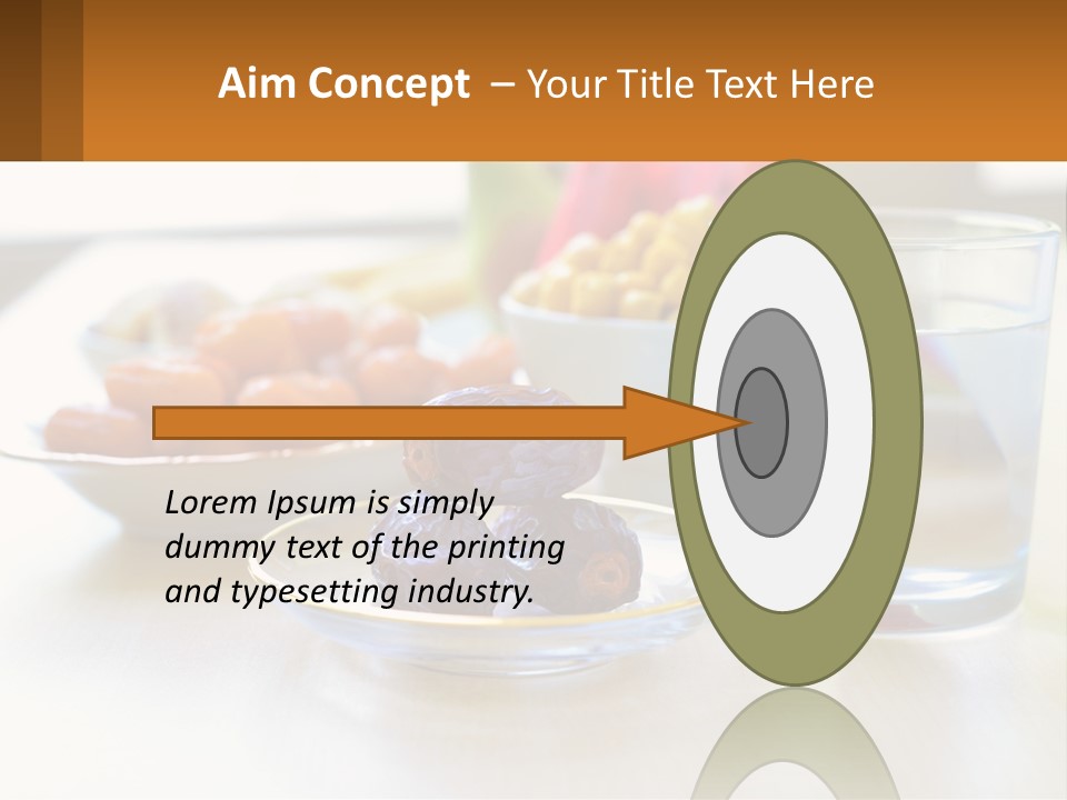 A Table Topped With A Bowl Of Fruit And A Glass Of Water PowerPoint Template
