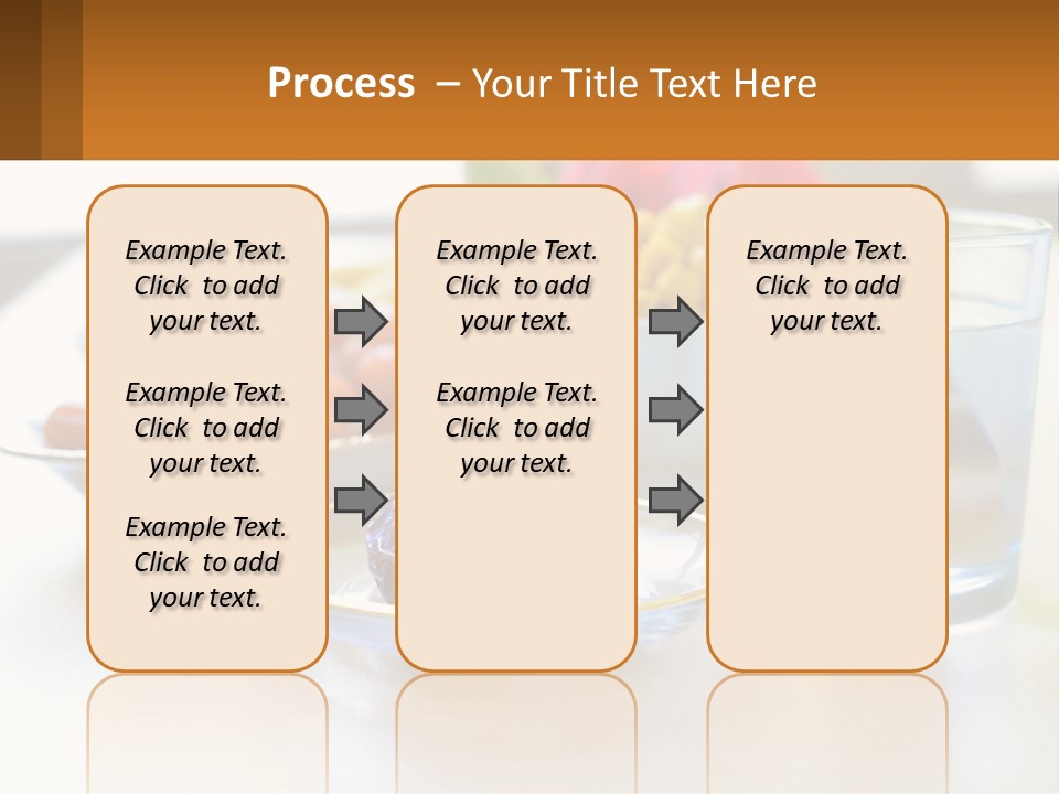 A Table Topped With A Bowl Of Fruit And A Glass Of Water PowerPoint Template