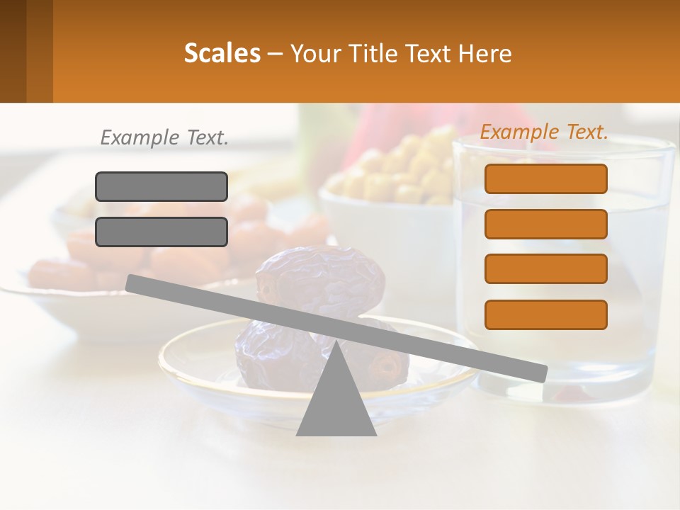 A Table Topped With A Bowl Of Fruit And A Glass Of Water PowerPoint Template