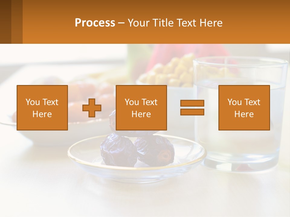 A Table Topped With A Bowl Of Fruit And A Glass Of Water PowerPoint Template