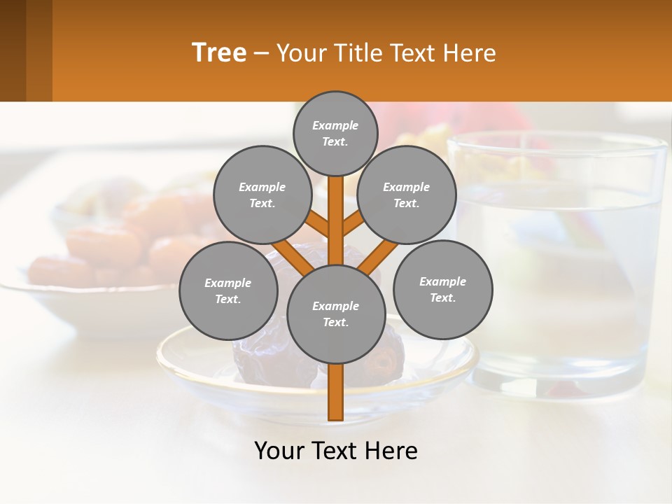A Table Topped With A Bowl Of Fruit And A Glass Of Water PowerPoint Template
