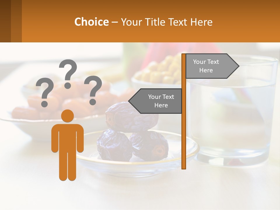 A Table Topped With A Bowl Of Fruit And A Glass Of Water PowerPoint Template