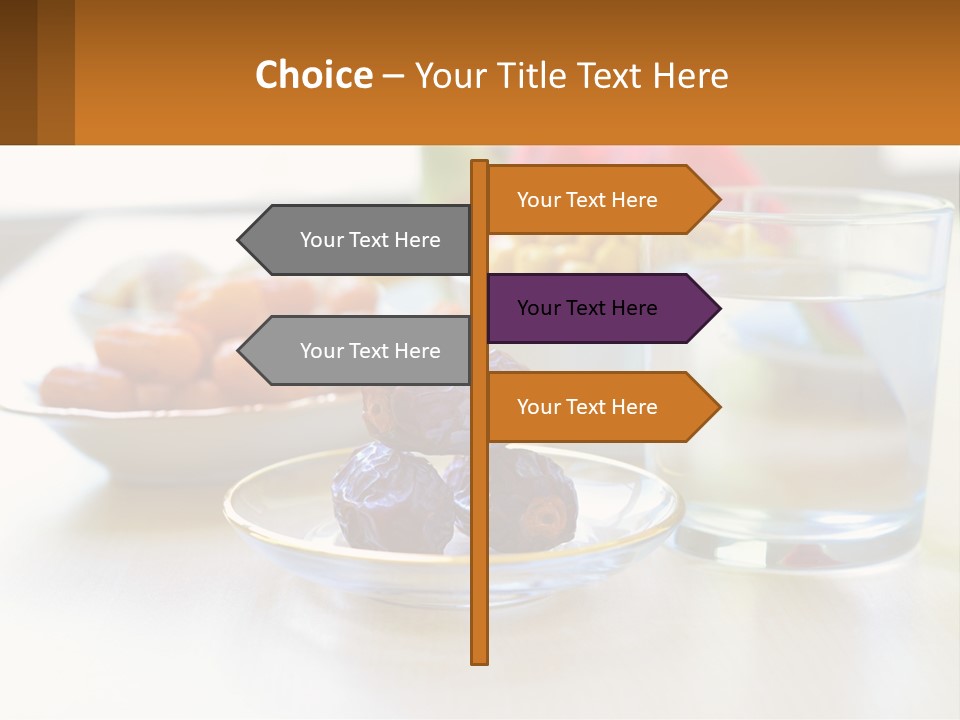 A Table Topped With A Bowl Of Fruit And A Glass Of Water PowerPoint Template