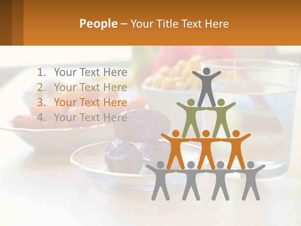 A Table Topped With A Bowl Of Fruit And A Glass Of Water PowerPoint Template