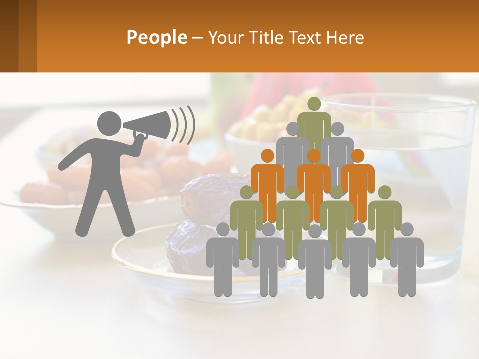 A Table Topped With A Bowl Of Fruit And A Glass Of Water PowerPoint Template