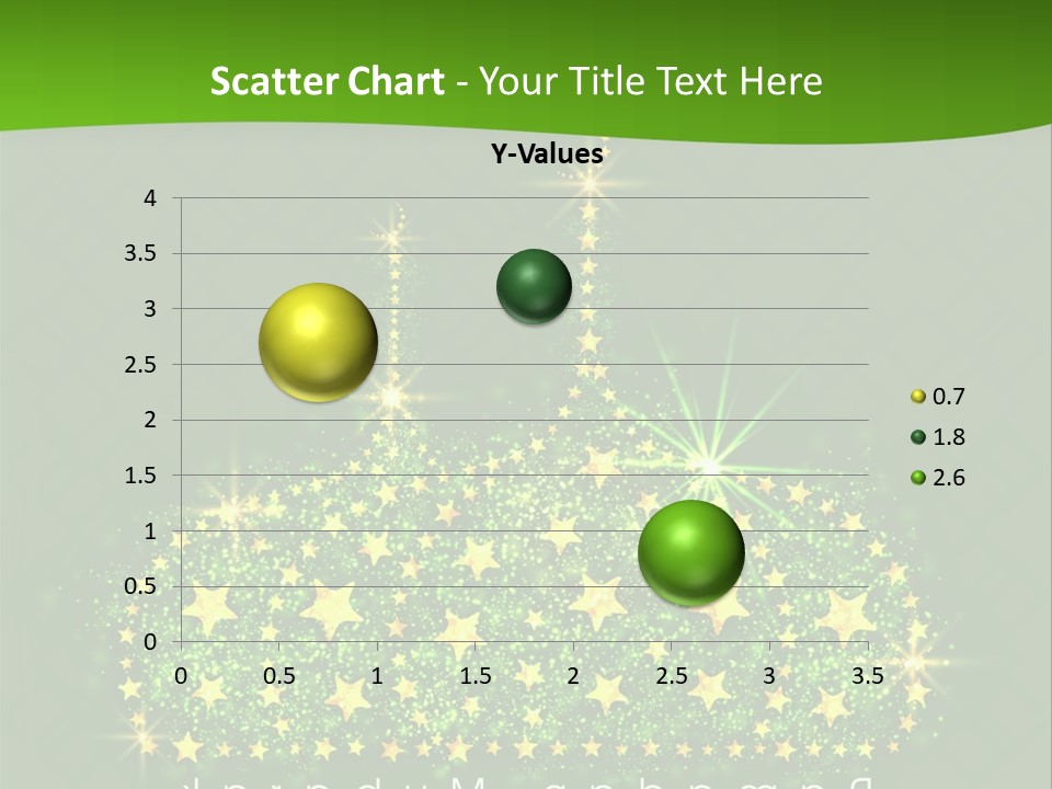 A Green Background With Stars And A Crown PowerPoint Template