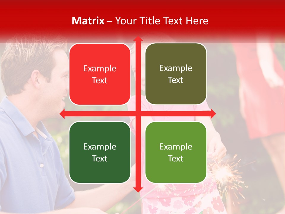 A Man And A Little Girl Sitting At A Table PowerPoint Template