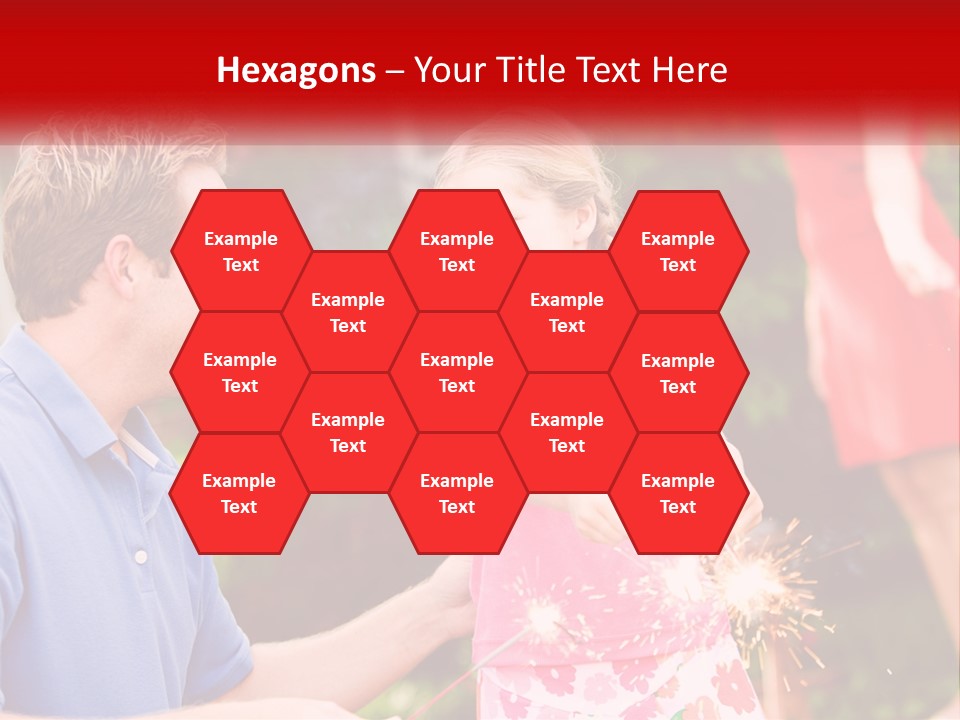 A Man And A Little Girl Sitting At A Table PowerPoint Template