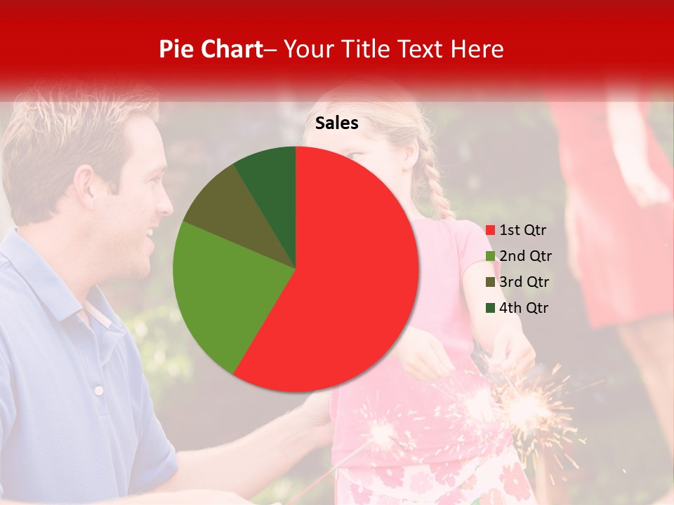 A Man And A Little Girl Sitting At A Table PowerPoint Template