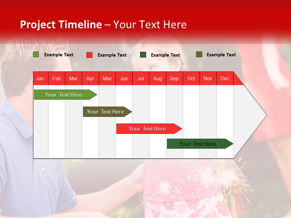 A Man And A Little Girl Sitting At A Table PowerPoint Template