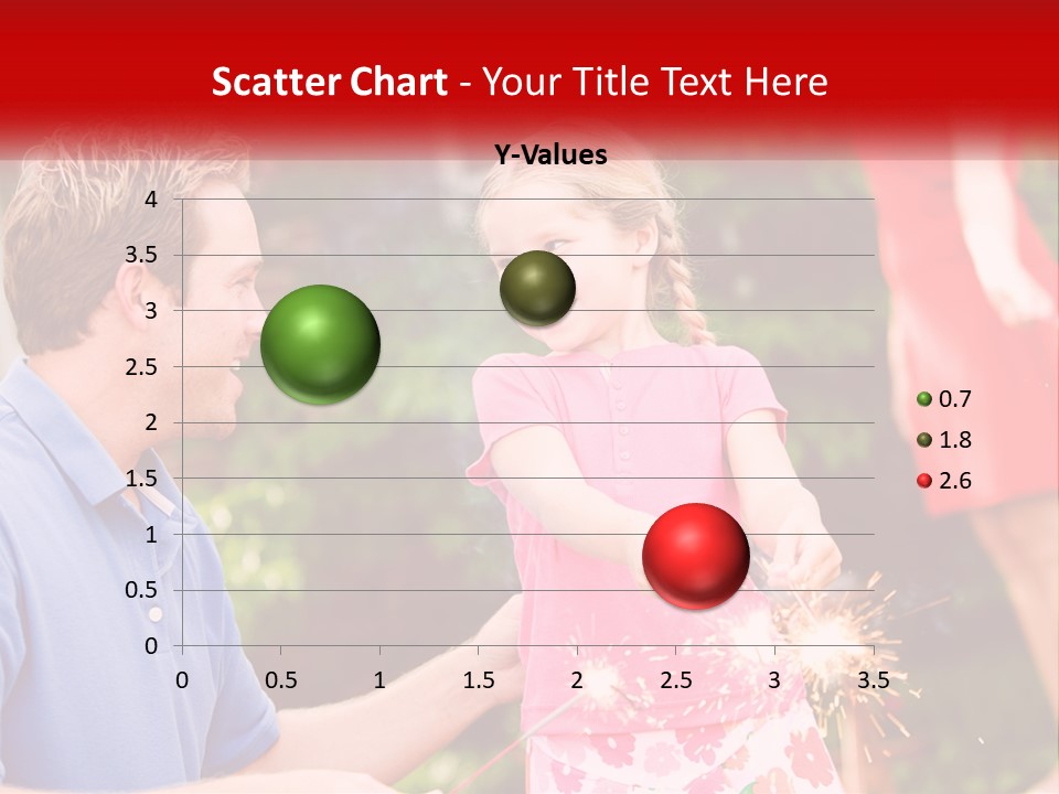 A Man And A Little Girl Sitting At A Table PowerPoint Template