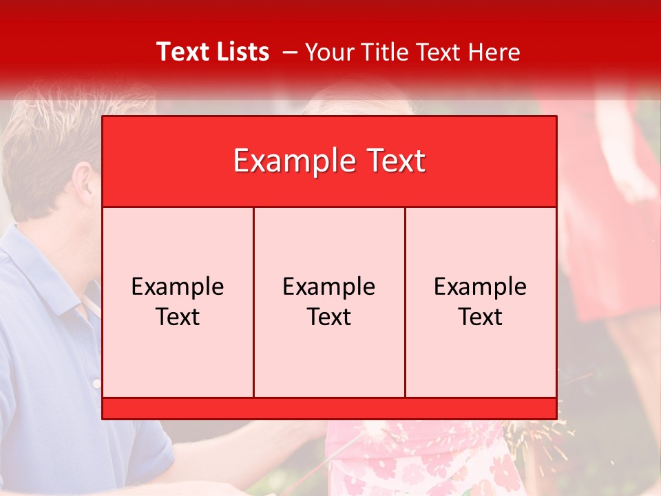 A Man And A Little Girl Sitting At A Table PowerPoint Template