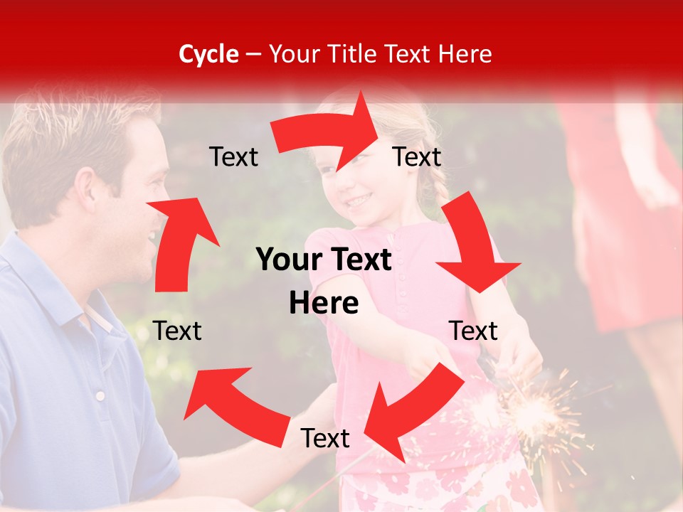 A Man And A Little Girl Sitting At A Table PowerPoint Template