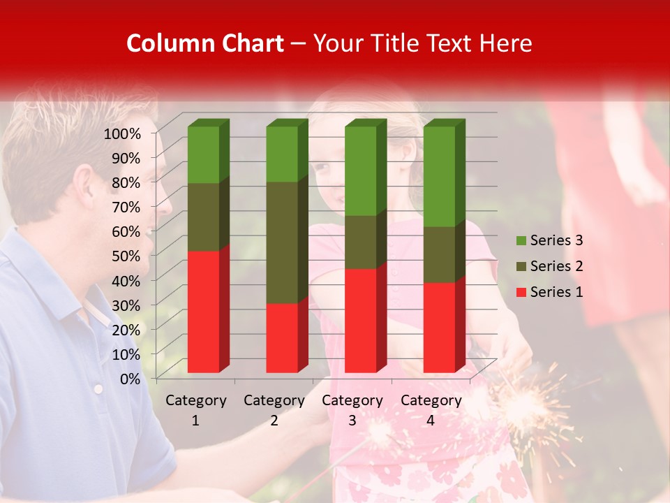 A Man And A Little Girl Sitting At A Table PowerPoint Template