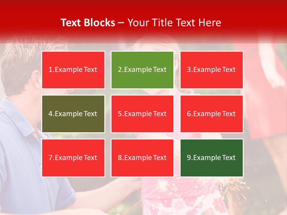 A Man And A Little Girl Sitting At A Table PowerPoint Template