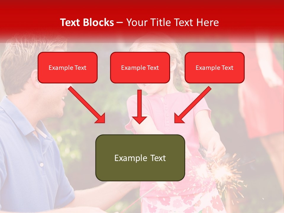 A Man And A Little Girl Sitting At A Table PowerPoint Template