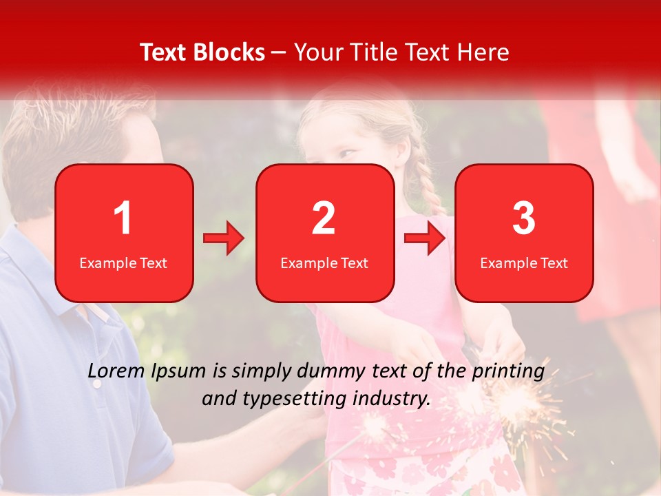 A Man And A Little Girl Sitting At A Table PowerPoint Template