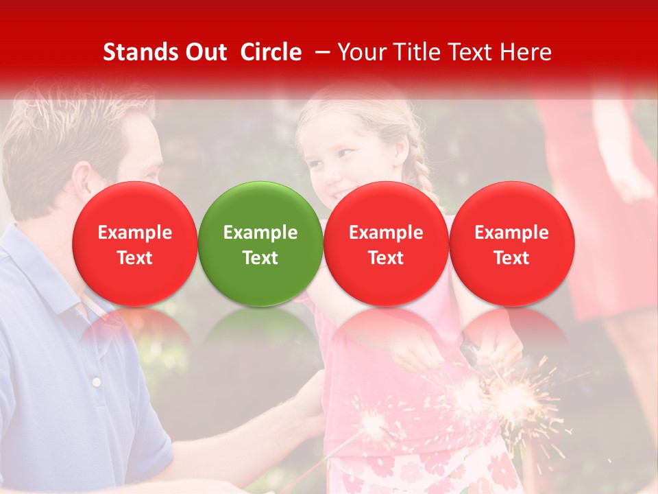 A Man And A Little Girl Sitting At A Table PowerPoint Template