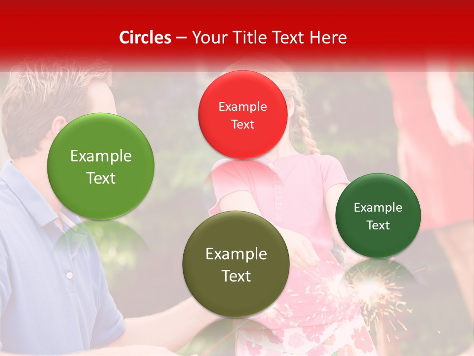 A Man And A Little Girl Sitting At A Table PowerPoint Template