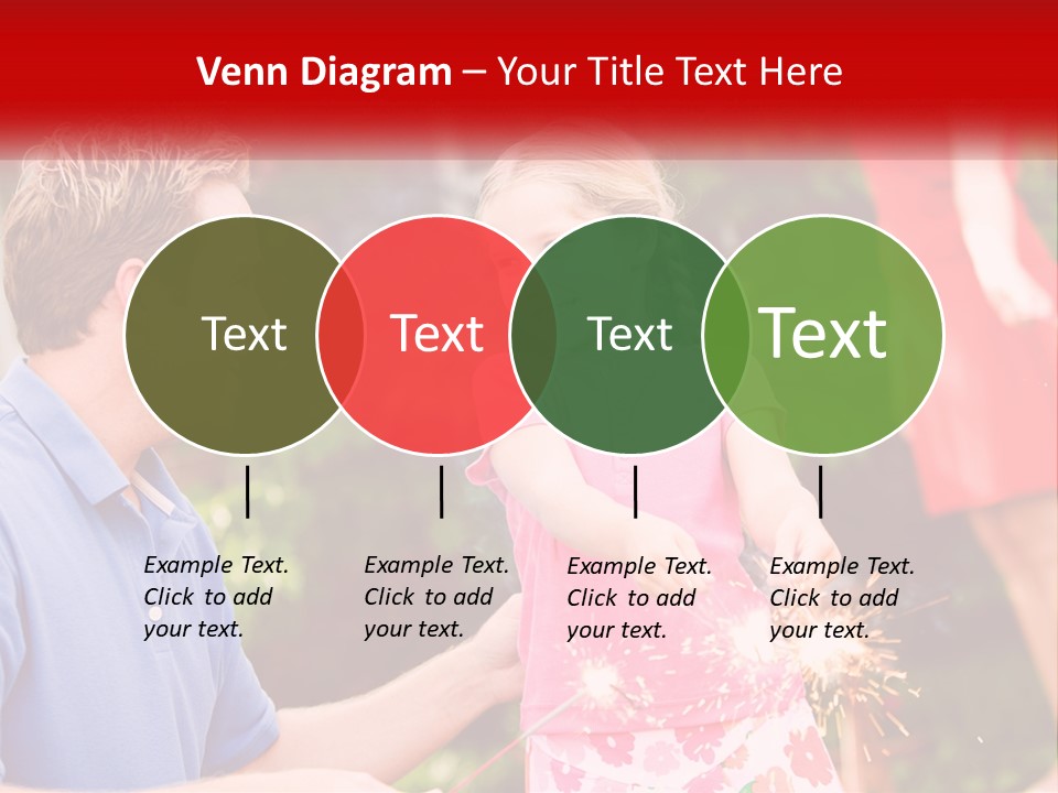A Man And A Little Girl Sitting At A Table PowerPoint Template