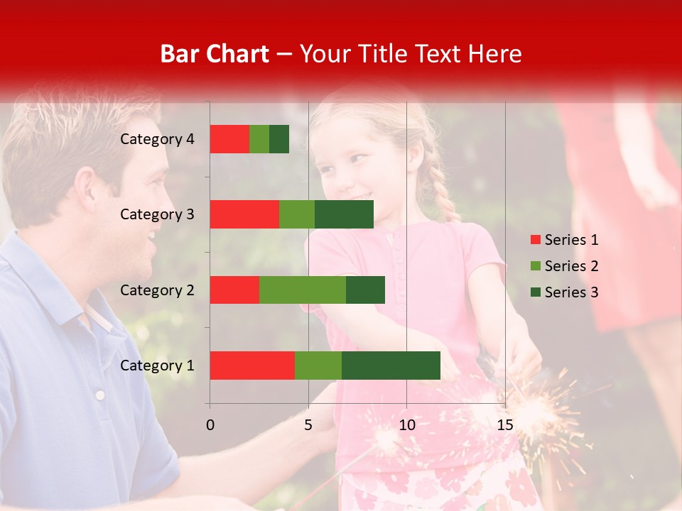 A Man And A Little Girl Sitting At A Table PowerPoint Template