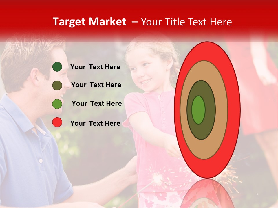 A Man And A Little Girl Sitting At A Table PowerPoint Template