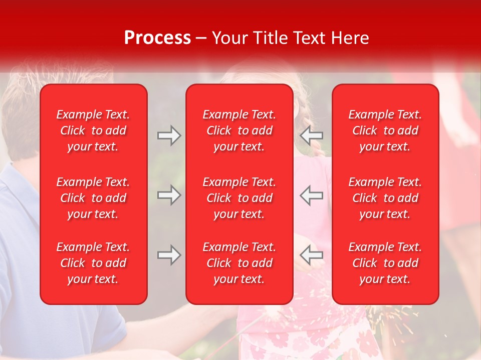 A Man And A Little Girl Sitting At A Table PowerPoint Template