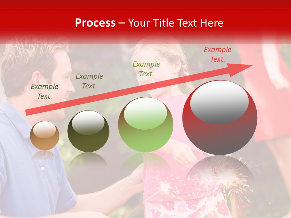 A Man And A Little Girl Sitting At A Table PowerPoint Template