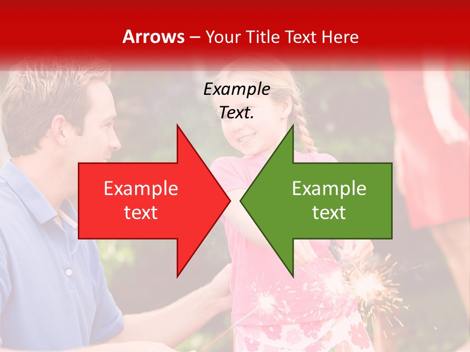 A Man And A Little Girl Sitting At A Table PowerPoint Template